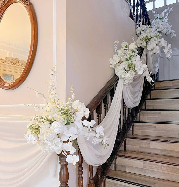 Staircase Flower Arrangement