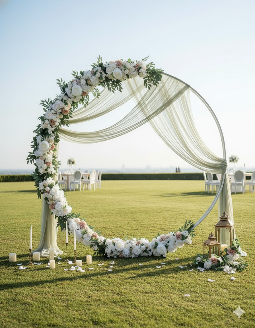 Wedding backdrop arch